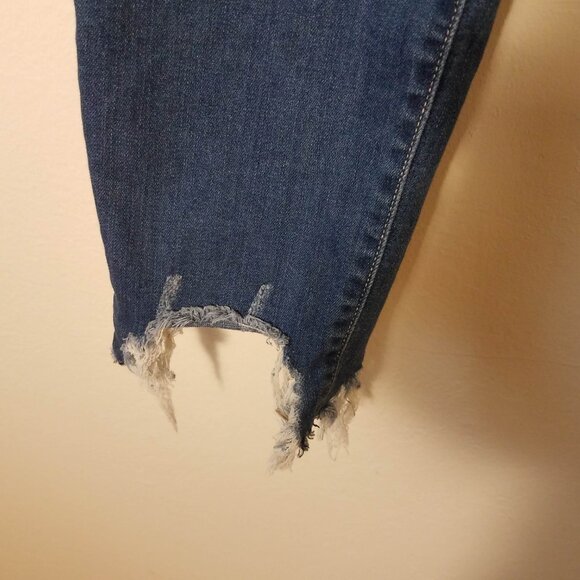 Judy Blue Jeans Womens 9/29 Blue Slim Fit Distressed Raw Hem JB82403DK - Picture 2 of 8